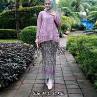 SETELAN KEBAYA BRUKAT JUMBO - BAJU KEBAYA BIG SIZE - KEBAYA BRUKAT MODERN - KEBAYA PESTA KEBAYA KOND