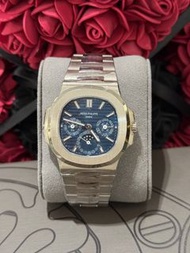 運動錶天花板 😎萬年曆 🔥熱門款鸚鵡螺 💠百達翡麗 Patek Philippe 5740/1G  全新全套 🆕  🇭🇰现货