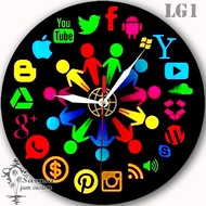 MAYA WORLD LOGO CUSTOM WALL CLOCK