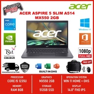 Laptop Acer Aspire 5 Thunderbolt i5 1235U 8GB 512GB NVIDIA MX550