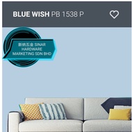 SINAR Nippon 5 Liter PB1538P Blue Wish WEATHERBOND EXTERIOR WALL PAINT/CAT DINDING LUAR RUMAH