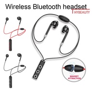Thybeautysdf ic Wireless Bluetooth-compatible Stereo Earphone Handsfree Neckband Headset with Mic