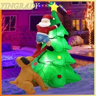 YINGRADY Christmas Inflatable Dolls,  1.8M/6FT Inflatable Tree Lights,  LED Light Party Favors Gifts