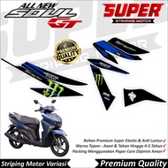 Soul GT 125 Stickers Anti-Fade Cool Soul GT 125 Striping Yamaha Soul GT 125 Monster