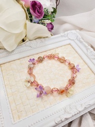 仙氣森系櫻花瑪瑙手串手鏈手串