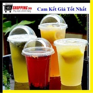 Lot of 50 cups with smooth PP bottom, capacity 360ml, 500ml, 650ml, 700ml, used to hold milk tea jui