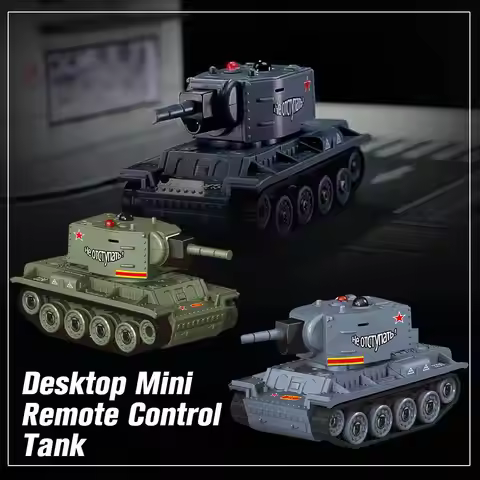 Mini Scale RC Battle Tanks - Safe Infrared Combat System with Rotation, Parent-Child Interactive Mil