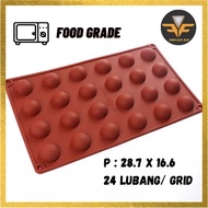 24 Grid Silicone Chocolate Mold Half Circle Dome 24 Grid Baking Molds Silicone Dome Mold