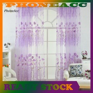 Fine Workmanship Window Treatment Wear Resistant Polyester Flower Pattern Rod Pocket Sheer Curtain Panel for Home