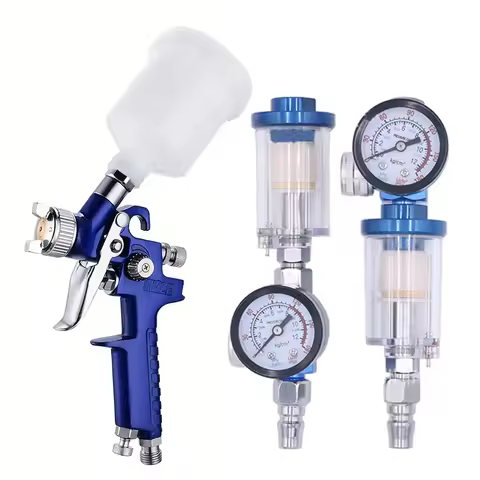 HVLP Spray Gun 0.8mm/1.0mm Nozzle H-2000 Professional Mini Paint Spray Gun Airbrush For Painting Car