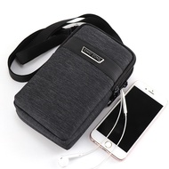 Large Capacity Men's Leather Belt Waist Bag Vertical Wallet Middle-Aged and Elderly Mobile Phone Bag Wholes