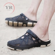 YR Sandals Men Beach Sandals Rubber Sandals Anti Slip Sports Sandals Plus Size 40-45