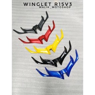 Winglet r15v3 winglet r15v3 r15vva winglet r15 visor r15 r15 v3 winglet mustache carbon aerofin wing