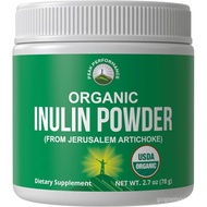 Organic Inulin Powder Natural Prebiotic Fiber for Gut Health. USDA Organic Raw Plant Based Vegan Pre