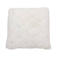 45x45 Cm Fur Sofa Cushion - White