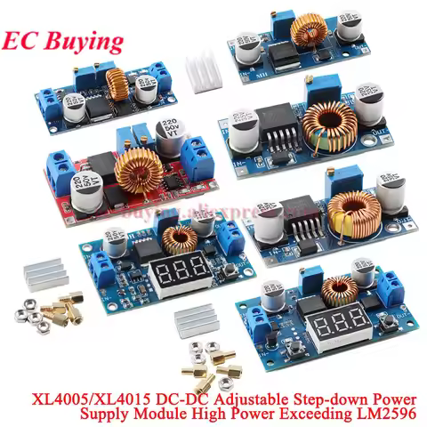 XL4015 XL4005 5A DC to DC CC CV Lithium Battery Step Down Charging Board Led Power Converter Charger