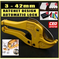 CEO 🇲🇾 PVC Pipe Cutter RATCHET 42mm PVC Pipe Cutter Plumbing Tool Aircond Tool Pemotong Paip Alat ke