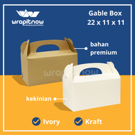 (Isi 10) Gable Box 22x11x11 Gable Box 24x10x7 / box toples box jinjing box tenteng kotak souvenir bo