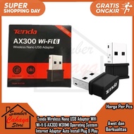 Tenda Wireless Nano USB Adapter AX300 Wi-fi 6 Model W311MI Mini Wifi Adaptor Wireless Internet Opera