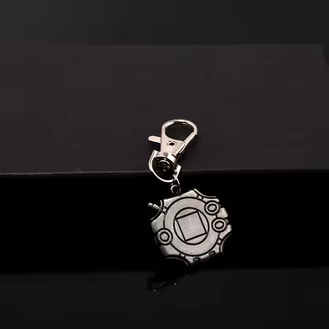 Digimon Adventure Digivice keychain Inspired Vintage Charm Gamer Evolutionary Badge Key ring Accesso