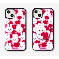 New Product  Bunny Pink Heart Patter Epoxy Case 14 Pro/ 14 Pro Max