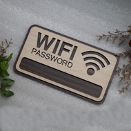 Wooden Wifi Wall Board TW01 - Wifi Password Signboard for Cafe - Restaurant - Spa - Homestay