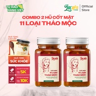 Combo of 2 Jars of Essence and 11 Herbs Lac Yen Foods, Fragrant Natural Herbs, Sweet and Sour Taste,