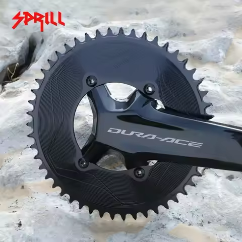 PASS QUEST SPRILL 3mm Offset 110BCD 4-Bolt AERO Chainring Narrow Wide Teeth for SHIMANO R8100 R9200