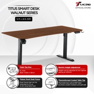 TTRacing Titus Smart Desk Walnut Oak Ergonomic Standing Electric Height Adjustable PC Gaming Table