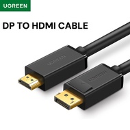 UGREEN 4K Displayport to HDMI Cable Uni-Directional UHD DP to HD-MI Connector Video Display Cable