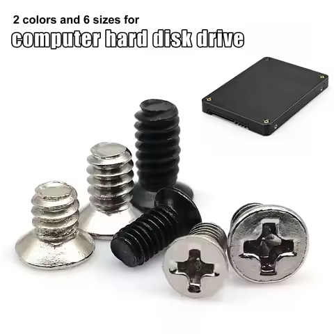 25pc 6#-32 M3 Computer PC Case 2.5" 3.5" inch Hard Drive Disk HDD PSU PCI Video Card Swap Server Tra