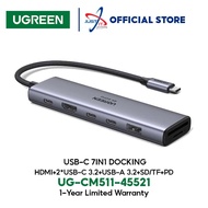 UGREEN CM511 USB-C 7 In 1 Docking HDMI + USB-C 3.2 + USB-A 3.2 + SD/TF + PD UG-CM511-45521