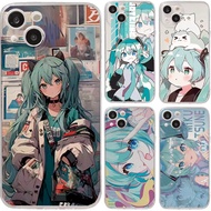 Clear Hatsune Miku hot Case For Samsung Galaxy A56 5G A55 A16 A06 A15 A53 A54 A34 A35 A14 A54 A23 A3