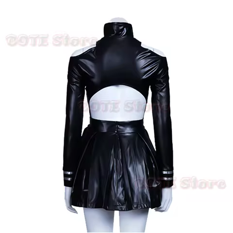 JP Anime Tokyo Ghoul Ken Kaneki Cosplay Costume Touka Kirishima PU Leather Black Fight Uniform Dress