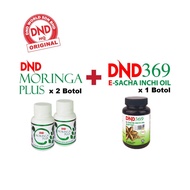 Dnd Moringa Plus (2 Bottles x 60 Seeds)+DND 369 E-Sacha Inchi Oil Softgel (1Bottle x 60 Seeds)