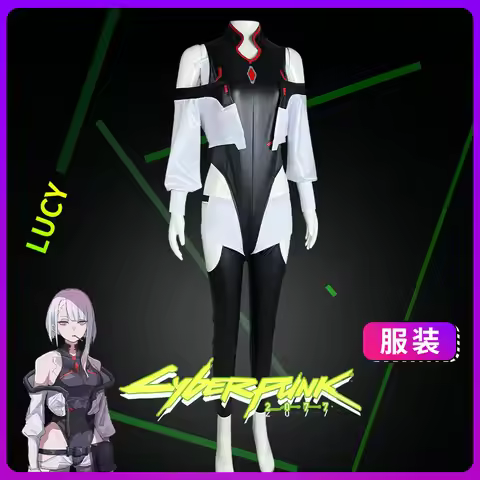 Wetrose In Stock Lucy 2077 Cosplay Costume Lucyna Kushinada Anime Edgerunners Full Set Halloween