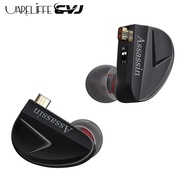 Uareliffe CVJ Assassin Black Gaming Headphone 1BA+1DD+1 Vibration HiFi In-ear Monitor Tunable Headse