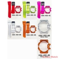 silicone watch Aksesori ❧❈CASIO G-SHOCK BAND AND BEZEL GA400 GBA400 100% ORIGINAL