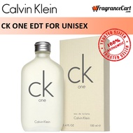 Calvin Klein cK One EDT for Unisex (100ml) Men Women Eau de Toilette 1 White [Brand New 100% Authentic Perfume/Fragrance]