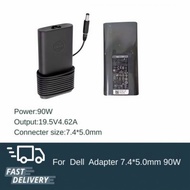 (ประกัน 18 เดือน) สายชาร์จ โน๊ตบุ๊ค for Dell Latitude E6420 E6430 E6440 90W อะแดปเตอร์บอร์ด สายไฟ มอ