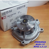 NPW JAPAN WATER PUMP D-52 Perodua Myvi 1.3 1.5 Alza 1.5 Avanza 1.3 Original 100%