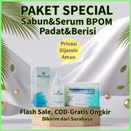 paket pengencang dan pembesar payudara yg cepat instacare bpom ori breast serum dan sabun bigsaze so