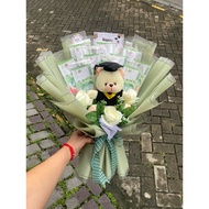 Graduation doll bouquet 10 empty money slots - graduation bouquet - graduation bouquet - graduation 