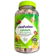 美國Vitafusion 成人鈣 500毫克/每食用份量 + 維他命D3, 100粒軟糖