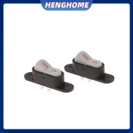 HENGHOME 1/5PCS Boat Button Switch White 2 Pin Light ON/OFF 250V 6A AC AMP 125V 10A Electric Wok Hom