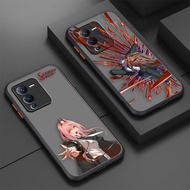 Matte Phone Case Skin Feeling Chainsaw Man Makima Power For Vivo S1 S5 S6 S9 S9E T1 Z1 Z6 V11I V5 V23E V20SE X21UD X70 X60 PRO PLUS 5G Y91 Y93 Y91C IQOO5 IQOO7 IQOO NEO3  NEO5