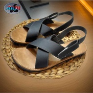 Sandal Wanita Selop Import / Sandal Wanita Kulit Premium / Sandal Flat Sol Karet / Sandal Wanita Kek
