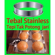 4 Inch Acuan Roti  Burger Bun Mould Rings English Muffin Bread Ring Tart Ring Pastry Rings Burger Pa