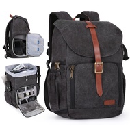 BAGSMART Camera Backpack, DSLR SLR Waterproof Camera Bag Backpack, Anti-Theft Photography Backpack w