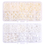 3-12mm Round ABS Pearl Bead Set Imitation Loose DIY Jewellery Craft  Making Accessories